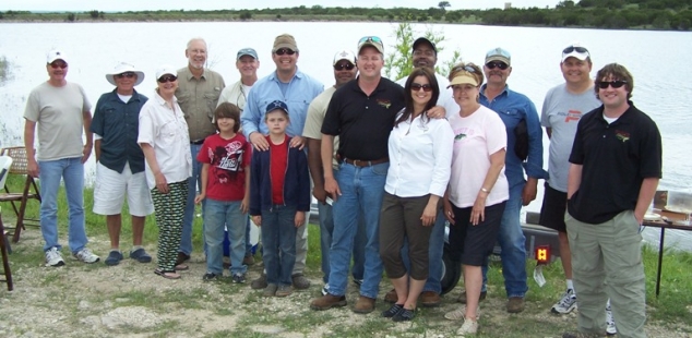 The whole gang! Club Fish Fry at Cleburne Six O Ranch.
