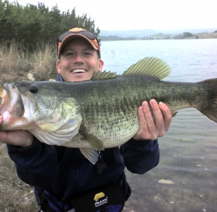 Jayson Dunston holds a 10 lb beauty from Cleburne Six O Ranch