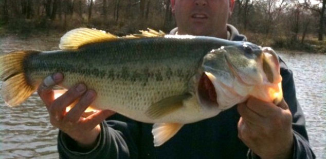 Jon Waters with a 6 lb plus fish caught on an early spring day at Decatur Beaver Lake.