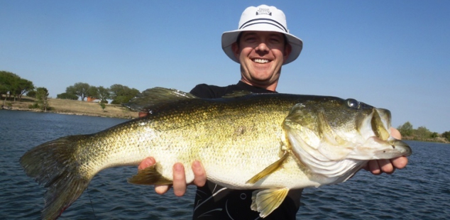 What a fish! Andrew Fitzhugh caugh this hoss, post spawn at Glenrose Rough Creek Lodge.