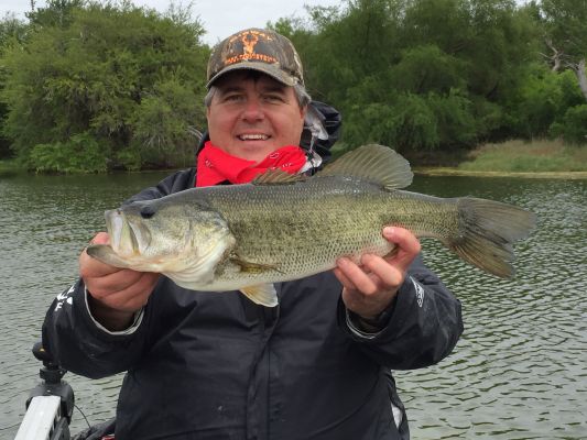 Bruce with a below-normal sized fish 